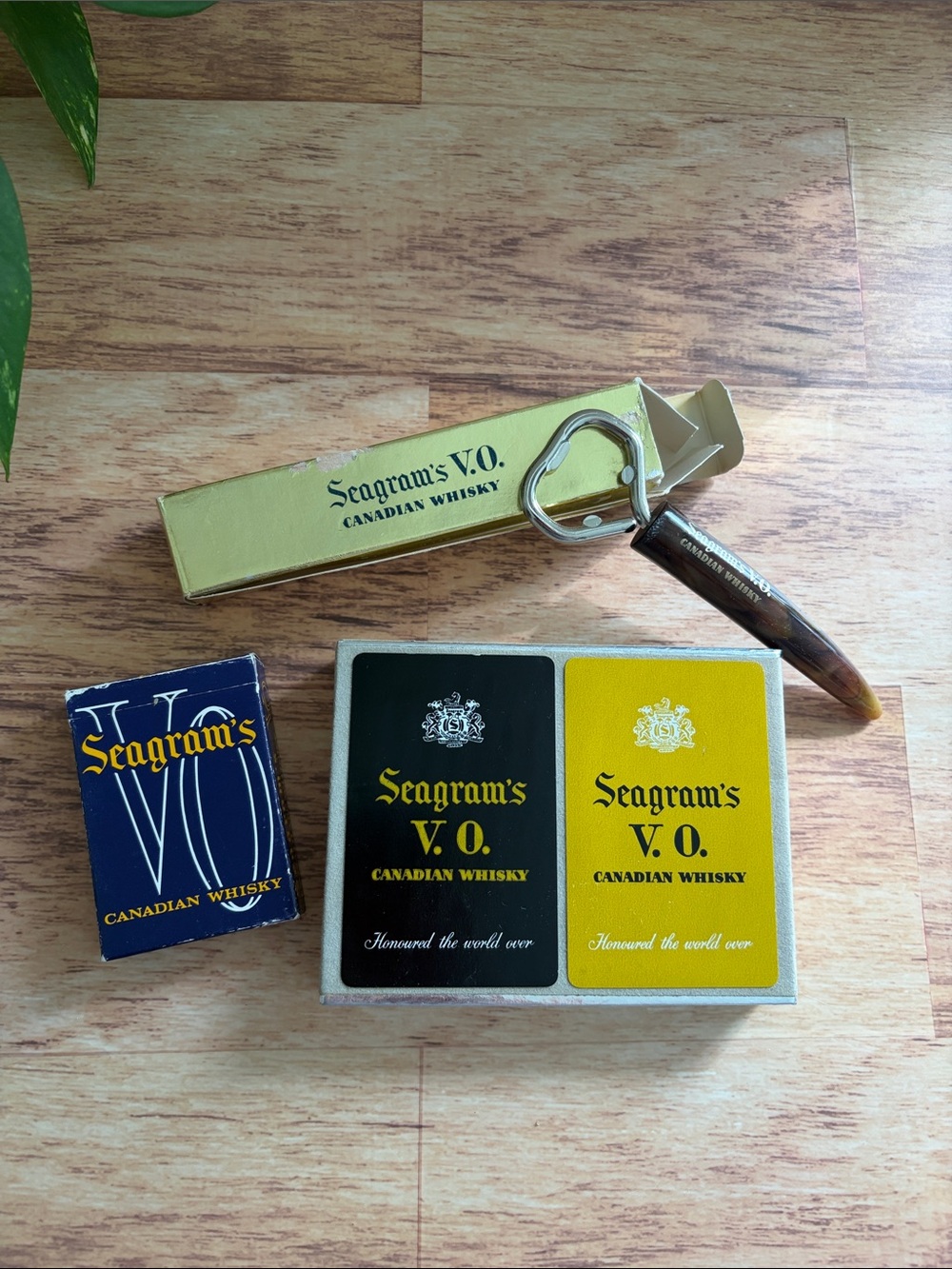 Antique Seagram’s VO Canadian Whiskey Merchandise